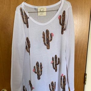 Leopard cactus sweater